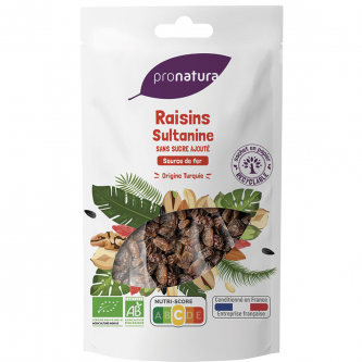 <p class="nom-secs">Raisins Sultanine</p><p class="poids-secs">250g</p><p class="poids-secs">Turquie</p